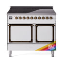 ILVE Nostalgie II Noblesse 40″ Induction Freestanding Range with Solid Door - UNDI406QNMP