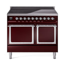 ILVE Nostalgie II Noblesse 40″ Induction Freestanding Range with Solid Door - UNDI406QNMP