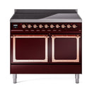 ILVE Nostalgie II Noblesse 40″ Induction Freestanding Range with Solid Door - UNDI406QNMP