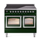 ILVE Nostalgie II Noblesse 40″ Induction Freestanding Range with Triple Glass Door - UNDI406NMP