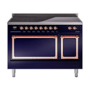 ILVE Nostalgie II Noblesse 48″ Induction Freestanding Range with Solid Door - UNI486QNMP