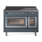 ILVE Nostalgie II Noblesse 48″ Induction Freestanding Range with Triple Glass Door - UNI486NMP