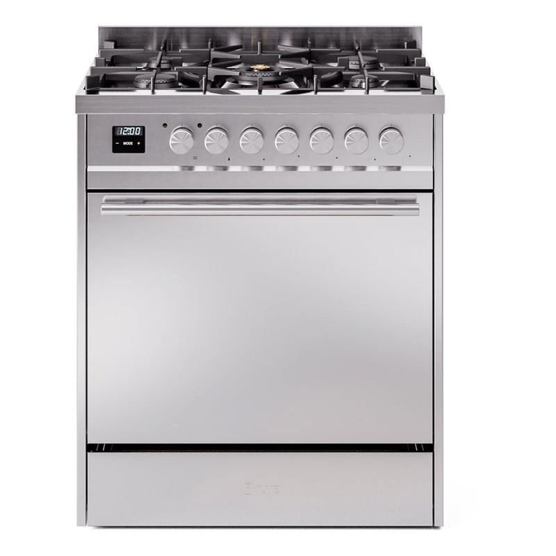 ILVE Professional Plus II 30″ Dual Fuel Range with Solid Door - UP30QMP