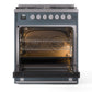 ILVE Professional Plus II 30-Inch Freestanding Dual Fuel Range with 5 Sealed Burner - UP30WMP