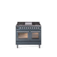 ILVE Professional Plus II 40-Inch Freestanding Dual Fuel Range with 6 Sealed Burner - UPD40FWMP