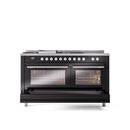 ILVE Professional Plus II 60 Inch Dual Fuel Freestanding Range in Stainless Steel with Trim - UP60FSWMP