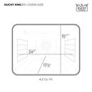 Kucht 30-Inch Pro-Style Dual Fuel Range in Stainless Steel with Red Oven Door KDF302-R