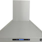 Kucht 5-Piece Appliance Package - 36-Inch Gas Range, Refrigerator, Wall Mount Hood, Dishwasher, & Microwave Drawer in Stainless Steel