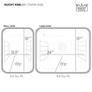 Kucht 48-in 8 Burners 4.2-cu ft / 2.5-cu ft Convection Oven Freestanding Double Oven Dual Fuel Range