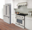 Kucht 30-Inch 4.2 Cu. Ft. Gas Range - Sealed Burners and Convection Oven in Stainless Steel KNG301-S
