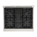 Kucht 30-Inch 4.2 Cu. Ft. Gas Range - Sealed Burners and Convection Oven in Stainless Steel KNG301-S