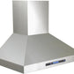 Kucht 5-Piece Appliance Package - 30-Inch Dual Fuel Range, 36-Inch Panel Ready Refrigerator, Wall Mount Hood, Panel Ready Dishwasher, & Microwave Oven in Stainless Steel