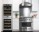 Kucht Professional 36 in. 5.2 cu ft. Natural Gas Range, Range Hood & Microwave Drawer Package, AP-KNG361-S-3