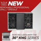 Kucht 36-Inch 5.2 Cu. Ft. Range - Sealed Burners and Convection Oven in Black KNG361-K