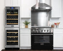 Kucht 36-Inch 5.2 Cu. Ft. Range - Sealed Burners and Convection Oven in Black KNG361-K