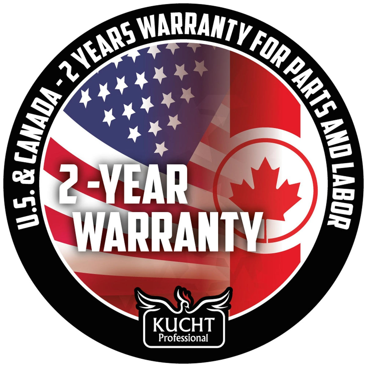 Kucht 36-Inch 5.2 Cu. Ft. Range - Sealed Burners and Convection Oven in White KNG361-W