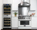 Kucht 36-Inch 5.2 Cu. Ft. Range - Sealed Burners and Convection Oven in White KNG361-W
