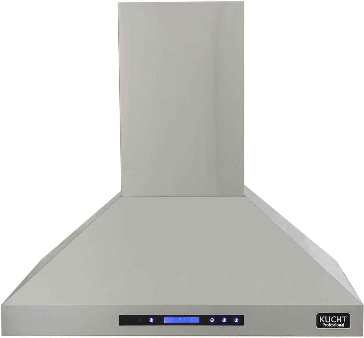 Kucht 36-Inch Island Mounted Range Hood 900CFM in Stainless Steel Modern Design KRH3612IS