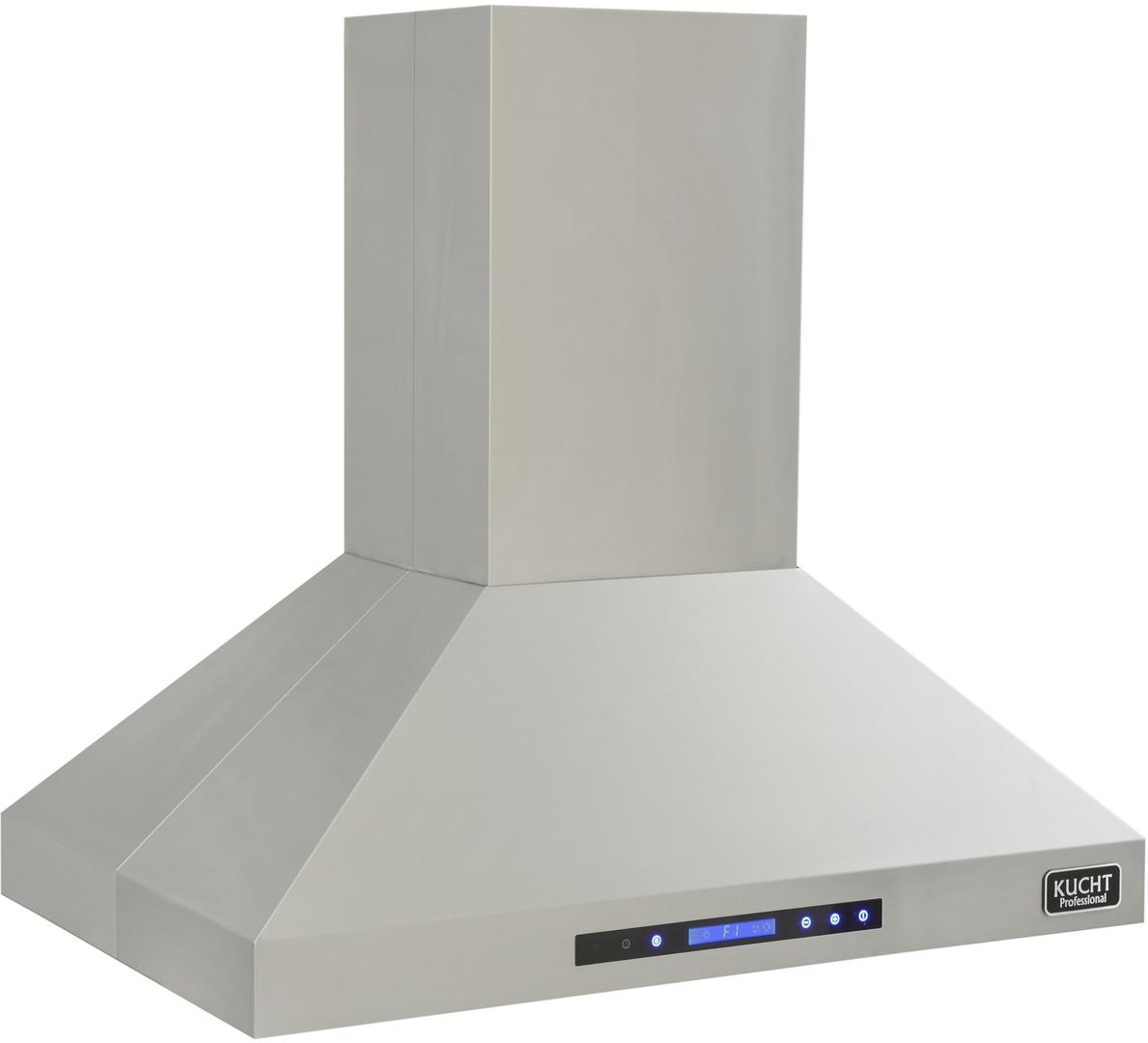 Kucht 36-Inch Island Mounted Range Hood 900CFM in Stainless Steel Modern Design KRH3612IS