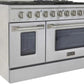 Kucht Professional 48 in. 6.7 cu ft. Natural Gas Range, Range Hood & Dishwasher Package, AP-KNG481-S-2