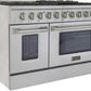 Kucht Professional 48 in. 6.7 cu ft. Natural Gas Range & Range Hood Package, AP-KNG481-S