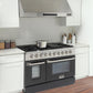 Kucht 48-Inch 6.7 Cu. Ft. Gas Range with Grill/Griddle in Black KNG481-K