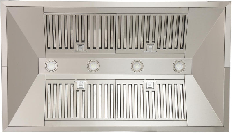 Kucht 48-Inch Island Mounted Range Hood 900CFM in Stainless Steel KRH4812IS
