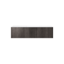 Laviva Legno 54" Carbon Oak Bathroom Vanity with Matte White VIVA Stone Solid Surface Countertop 313LGN-54CR-MW