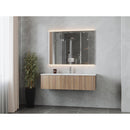 Laviva Legno 54" Weathered Grey Bathroom Vanity with Matte White VIVA Stone Solid Surface Countertop 313LGN-54WG-MW