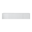 Laviva Legno 72" Alabaster White Single Sink Bathroom Vanity with Matte White VIVA Stone Solid Surface Countertop 313LGN-72CAW-MW