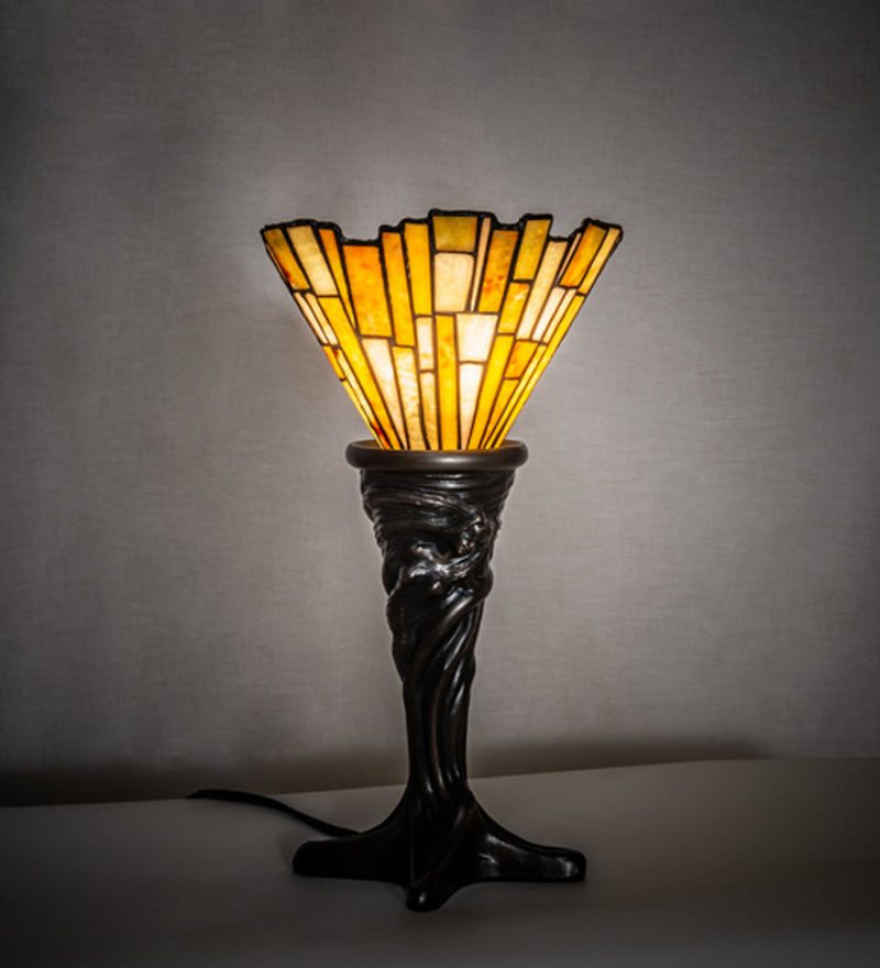 Meyda 16" High Delta Jadestone Mini Lamp- 244880