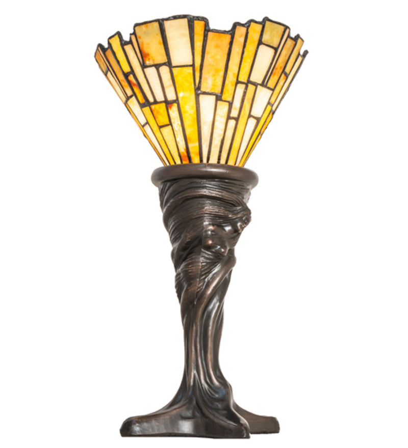 Meyda 16" High Delta Jadestone Mini Lamp- 244880