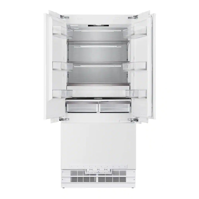 Kucht 36-Inch Built-In 19.6 Cu. Ft. French Door Refrigerator in Custom Panel Ready, Counter Depth, with Ice Maker KR365FD
