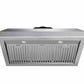 Thor Kitchen 2-Piece Appliance Package - 24-Inch Electric Range and Under Cabinet Hood in Stainless Steel