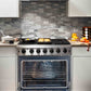 Thor Kitchen 2-Piece Appliance Package - 36-Inch Gas Range & Premium Wall Mount Hood in Stainless Steel