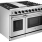 Thor Kitchen 2-Piece Appliance Package - 48-Inch Gas Range & Pro Wall Mount Hood in Stainless Steel