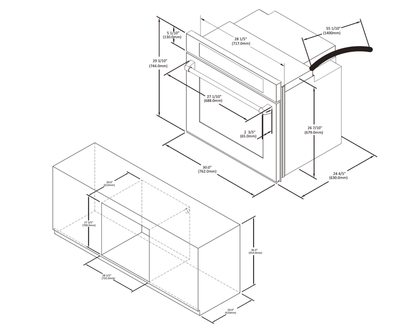 Thor Kitchen 2-Piece Pro Appliance Package - 36-Inch Gas Cooktop & Electric Wall Oven in Stainless Steel