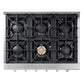 Thor Kitchen 2-Piece Pro Appliance Package - 36-Inch Rangetop & Electric Wall Oven in Stainless Steel