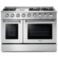 Thor Kitchen 2-Piece Pro Appliance Package - 48-Inch Gas Range & Pro Wall Mount Hood in Stainless Steel