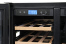 Thor Kitchen 24-Inch Independent Dual Zone Wine Cooler and Beverage Center with 21-Bottles and 95-Cans Capacity TBC2401DI