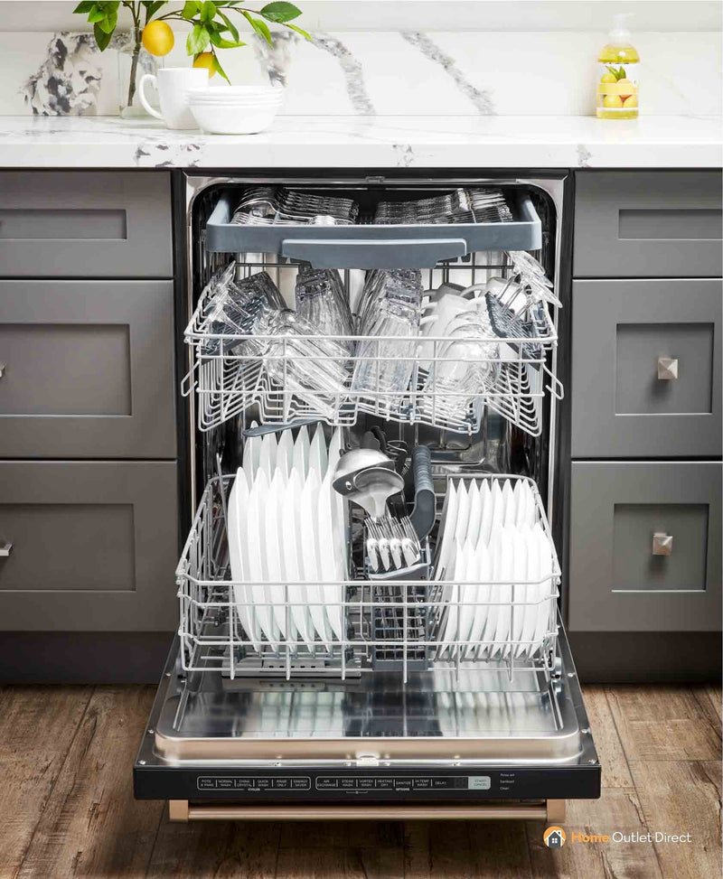 Thor Kitchen 24-Inch Built-In Top Control Dishwasher in Stainless Steel, 45 dBA HDW2401SS