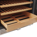 Thor Kitchen 24” Freestanding Wine Cooler with 162-Bottle Capacity and Dual Zone in Stainless Steel TWC2403DI