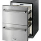 Thor Kitchen 24-Inch 5.4 cu. ft. Built-in Indoor/Outdoor Undercounter Double Drawer Refrigerator in Stainless Steel