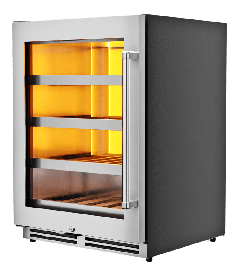 THOR Kitchen 24-Inch Single Zone Wine Cooler, Left Swing, 45 Wine Bottle Capacity - TWC24UL-LH