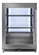 THOR Kitchen 24-Inch Undercounter Beverage Cooler in Stainless Steel Left Hinge - TBR24U-LH