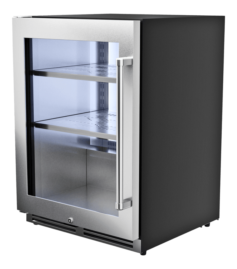 THOR Kitchen 24-Inch Undercounter Beverage Cooler in Stainless Steel Left Hinge - TBR24U-LH
