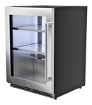 THOR Kitchen 24-Inch Undercounter Beverage Cooler in Stainless Steel Left Hinge - TBR24U-LH