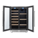 Thor Kitchen 24-Inch Independent Dual Zone Wine Cooler and Beverage Center with 21-Bottles and 95-Cans Capacity TBC2401DI