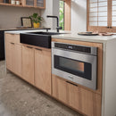 Thor Kitchen 6-Piece Appliance Package - 36-Inch Electric Range, Wall Mount Range Hood, Refrigerator, Dishwasher, Microwave, and Wine Cooler in Stainless Steel