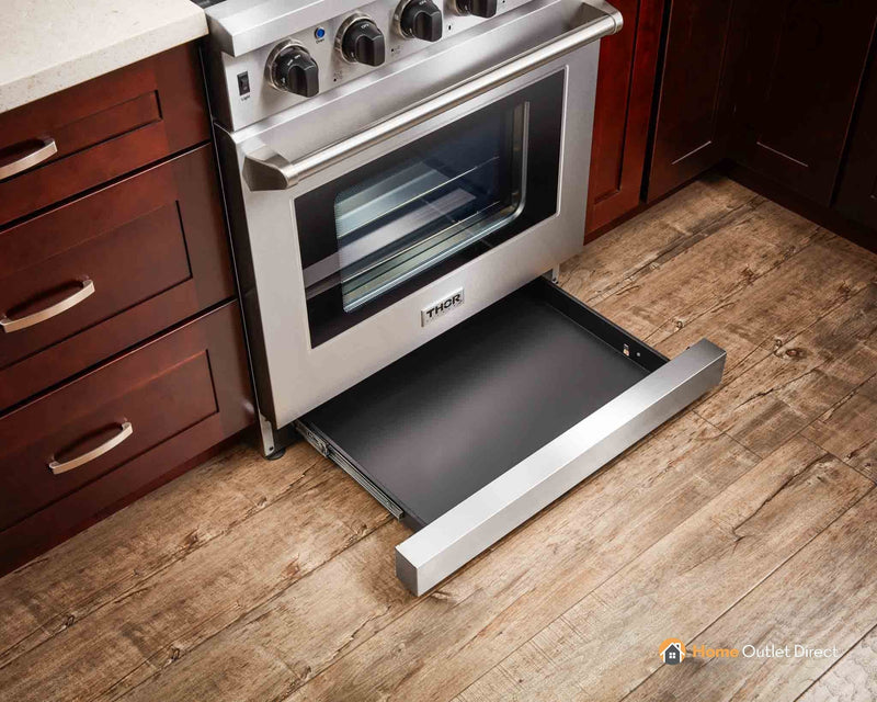 Thor Kitchen 30-Inch Gas Range with 5 Burners, 4.55 cu. ft Oven in Stainless Steel LRG3001U